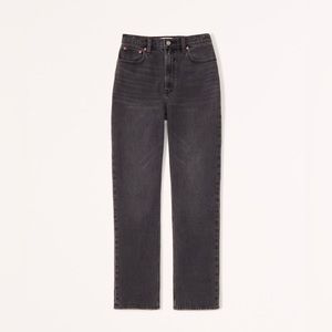 Abercrombie & Fitch Ultra High Rise 90s Straight Jean Black - Women’s 28 6s